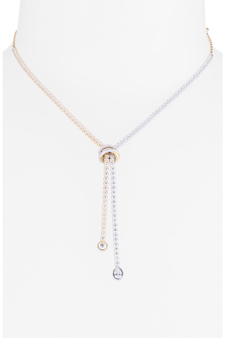 Hyperbola Y-Necklace, Alternate, color, TWO TONE