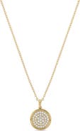 Bony Levy 18K Gold Diamond Small Circle Pendant Necklace