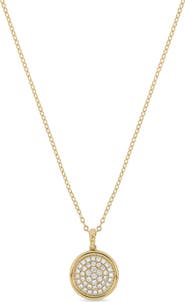 Bony Levy 18K Gold Diamond Small Circle Pendant Necklace