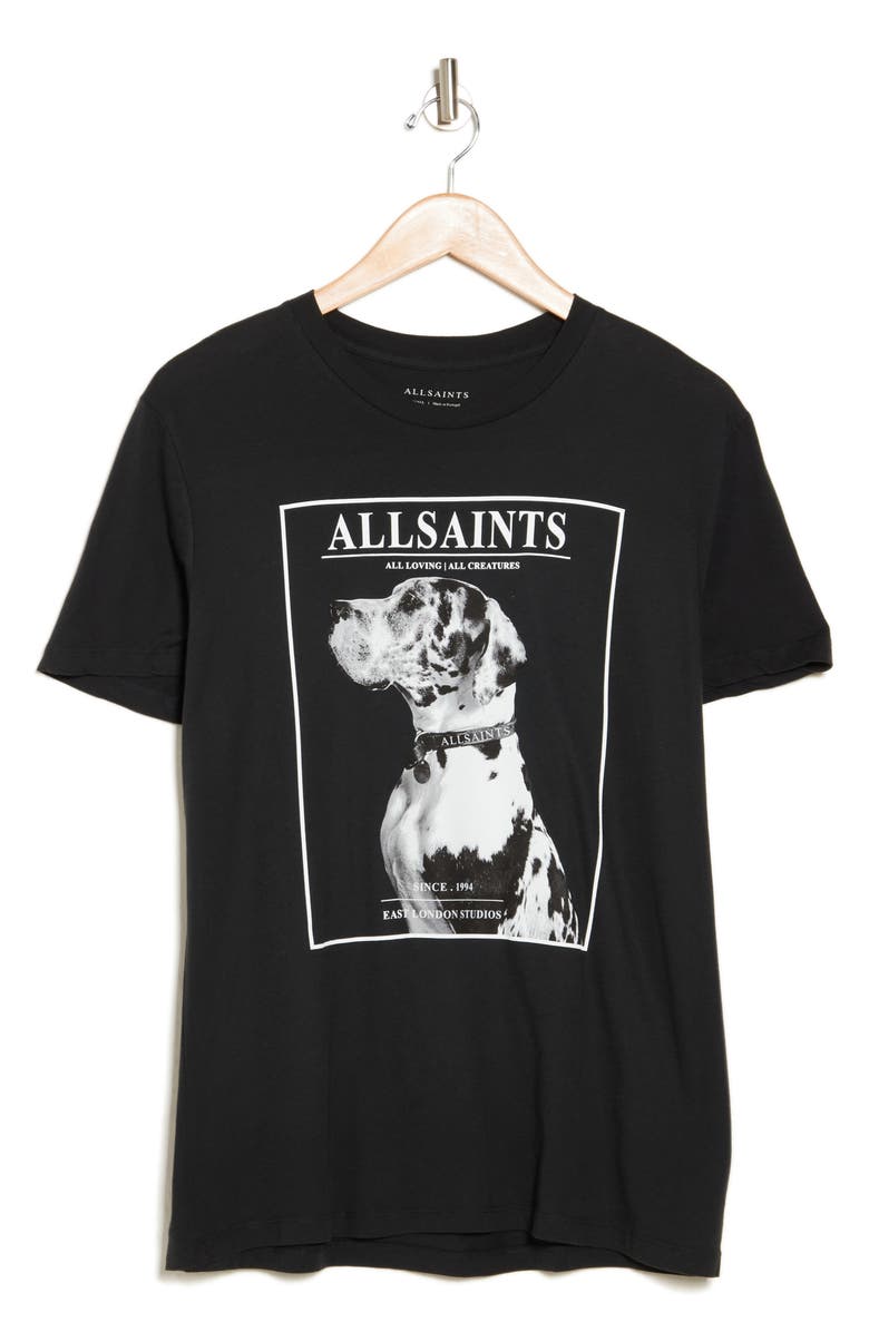 AllSaints Storm Cotton Graphic Boyfriend T-Shirt, Alternate, color, 