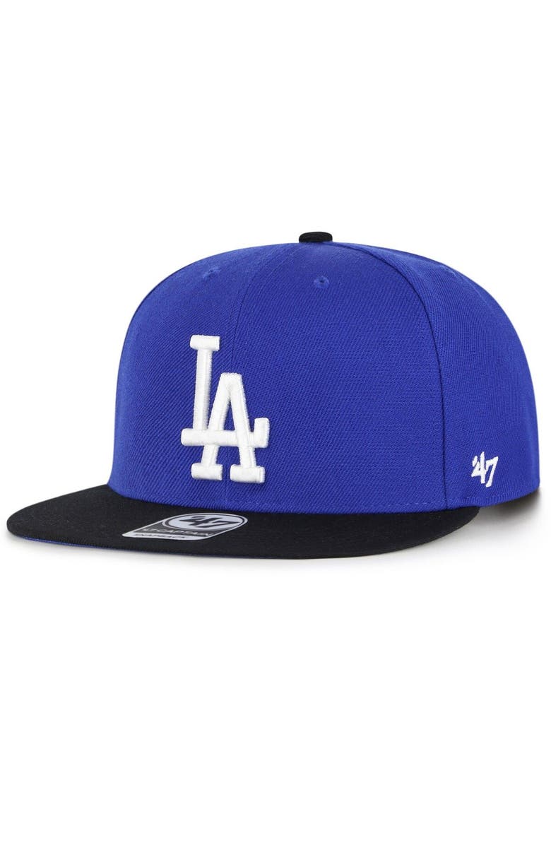 '47 Men's '47 Royal Los Angeles Dodgers 2022 City Connect Captain Snapback Hat, Alternate, color, 