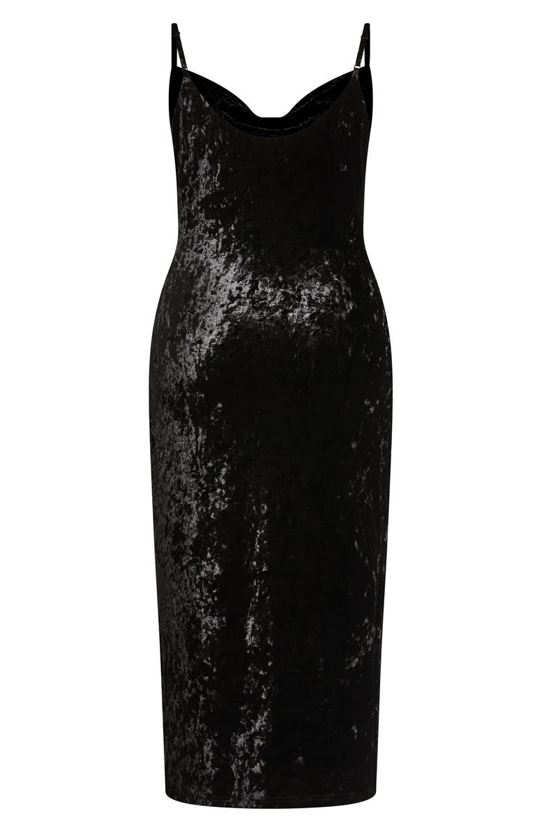 City Chic Isabela Cowl Neck Sheath Dress, Alternate, color, 