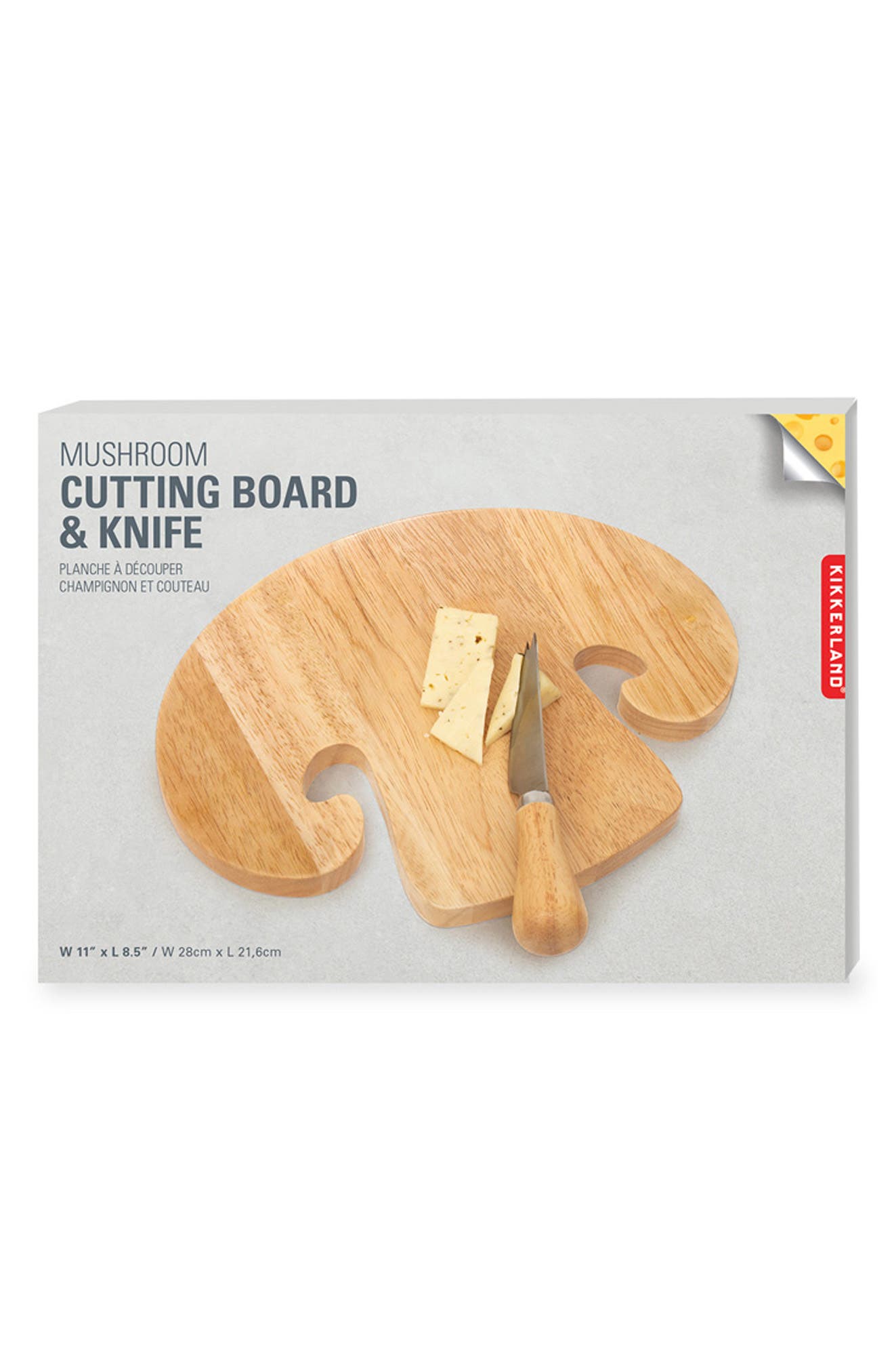 Kikkerland Design Mushroom Cutting Board & Knife Set | Nordstromrack