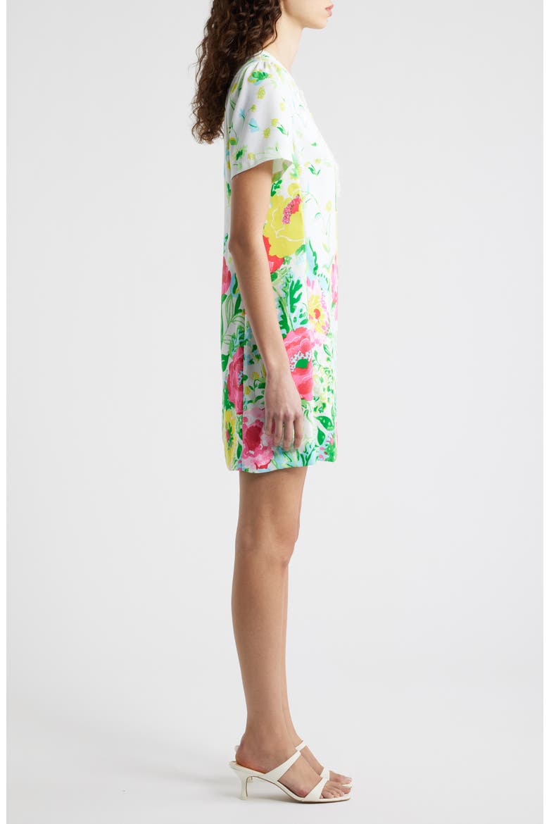 Edita Floral Shift Dress, Alternate, color, MULTI POPPY PARTY