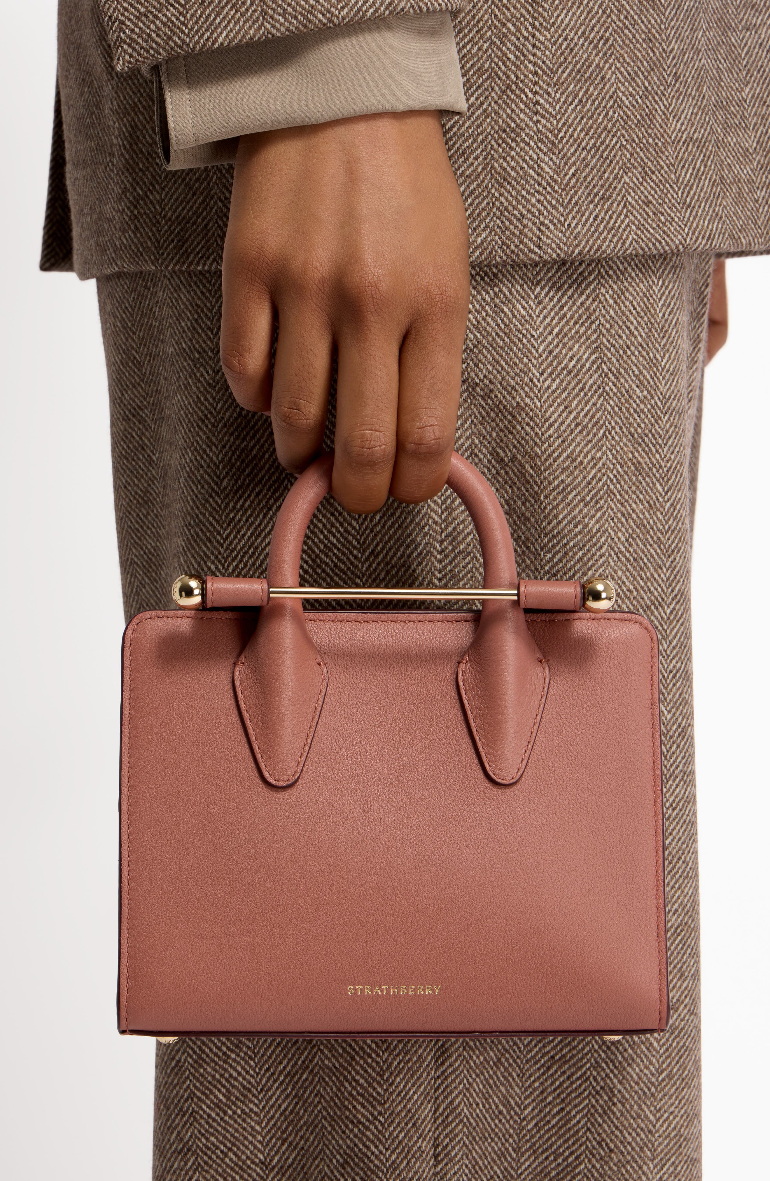 Strathberry Nano Leather Tote, Alternate, color, 