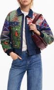 Desigual Amsterdam Embroidered Denim Jacket