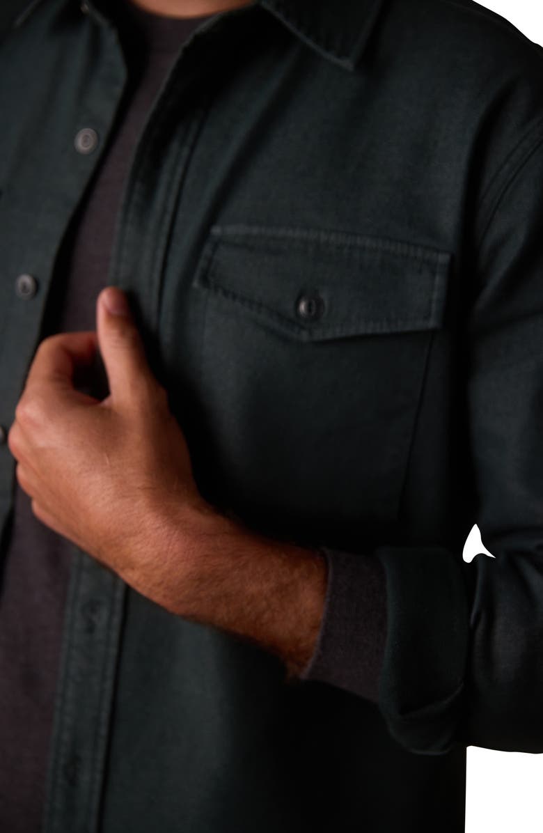 The Normal Brand Big Jake Cotton Blend Button-Up Shirt Jacket, Alternate, color, Green Gables