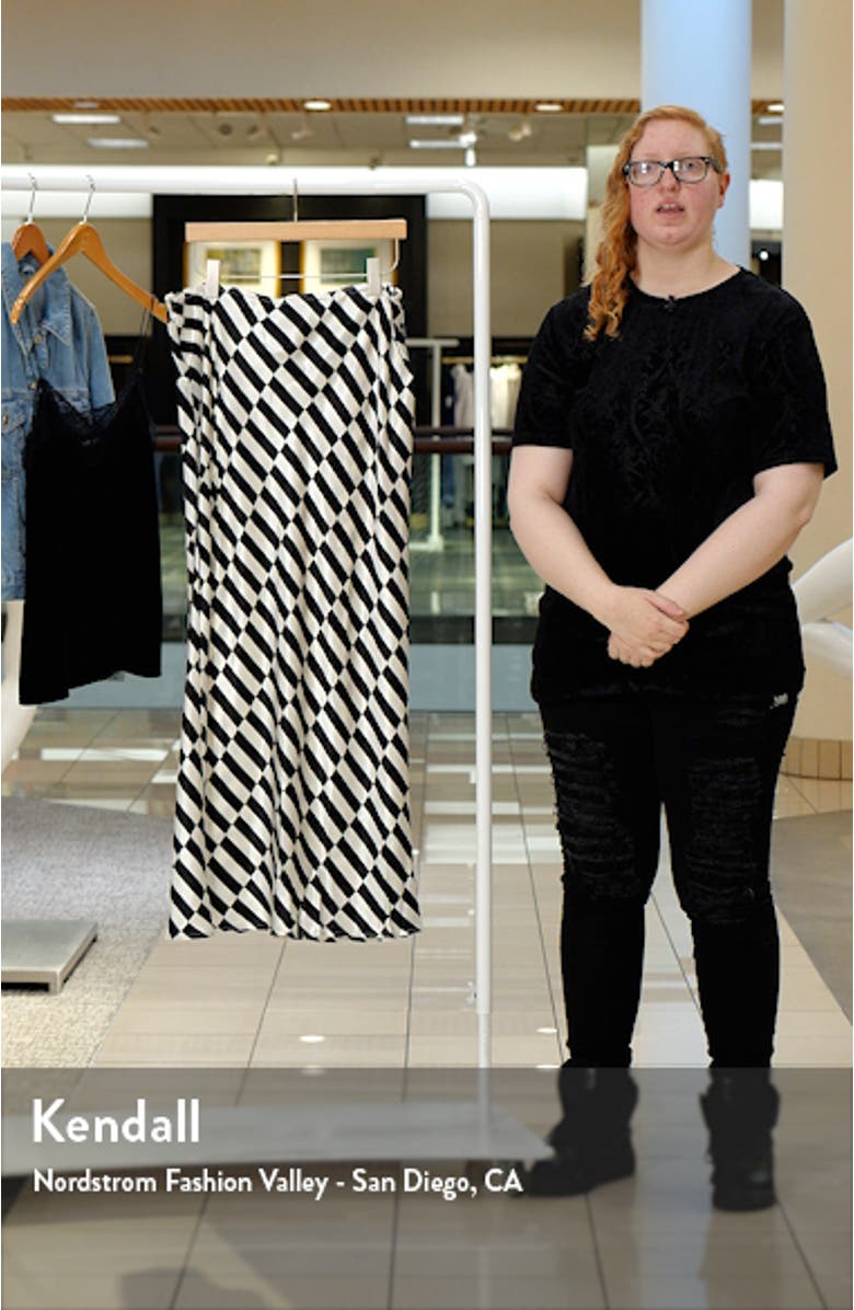Checkerboard Maxi Skirt, sales video thumbnail