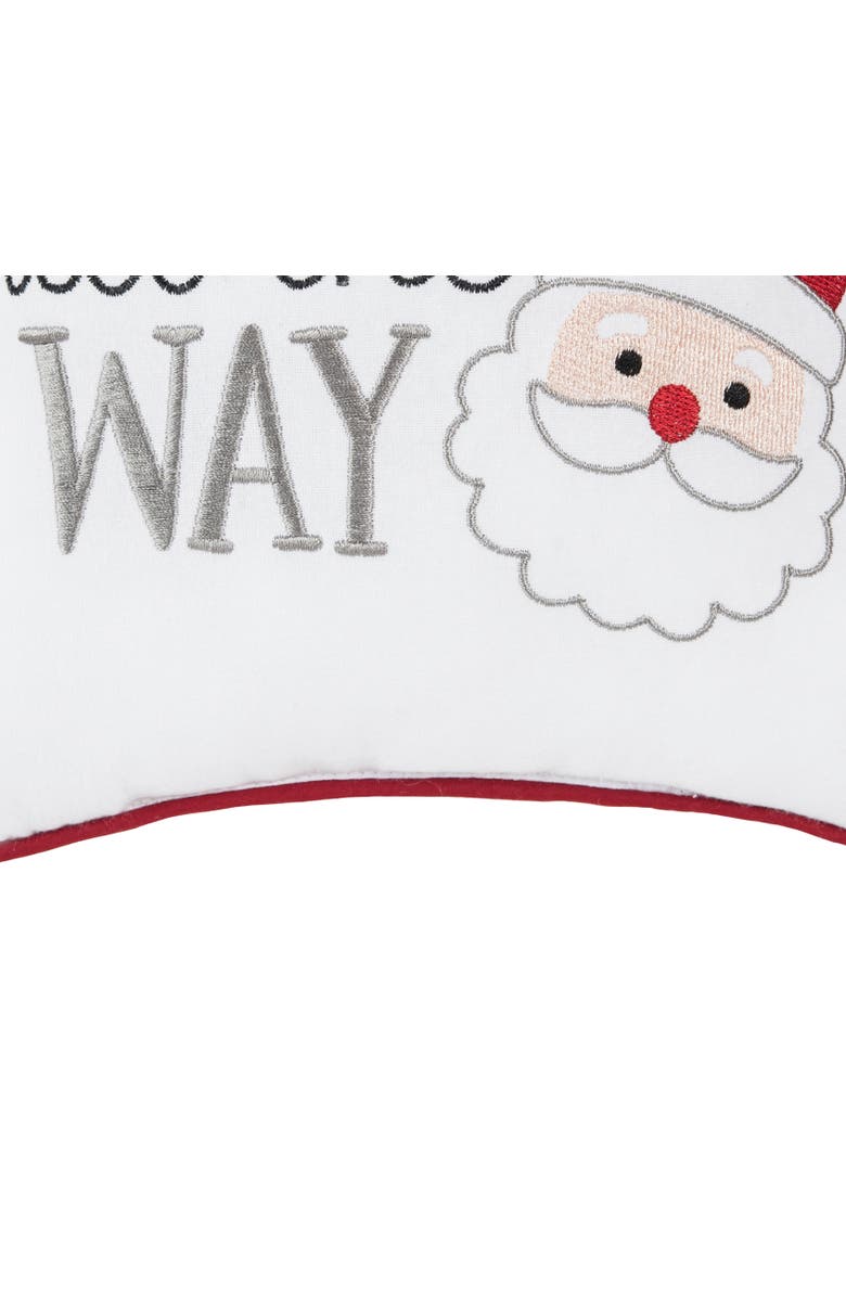 C&F Home Jingle All The Way Small Christmas Accent Pillow, 10" x 10", Alternate, color, Red