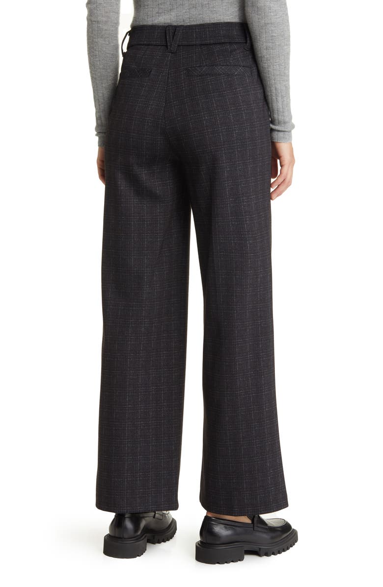 Wit & Wisdom 'Ab'Solution Skyrise Plaid Wide Leg Ponte Pants, Alternate, color,