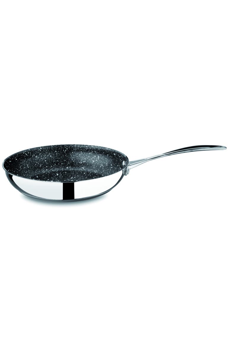 Mepra Glamour Diamond Non-Stick Frying Pan with Handle and Lid, Main, color, Silver