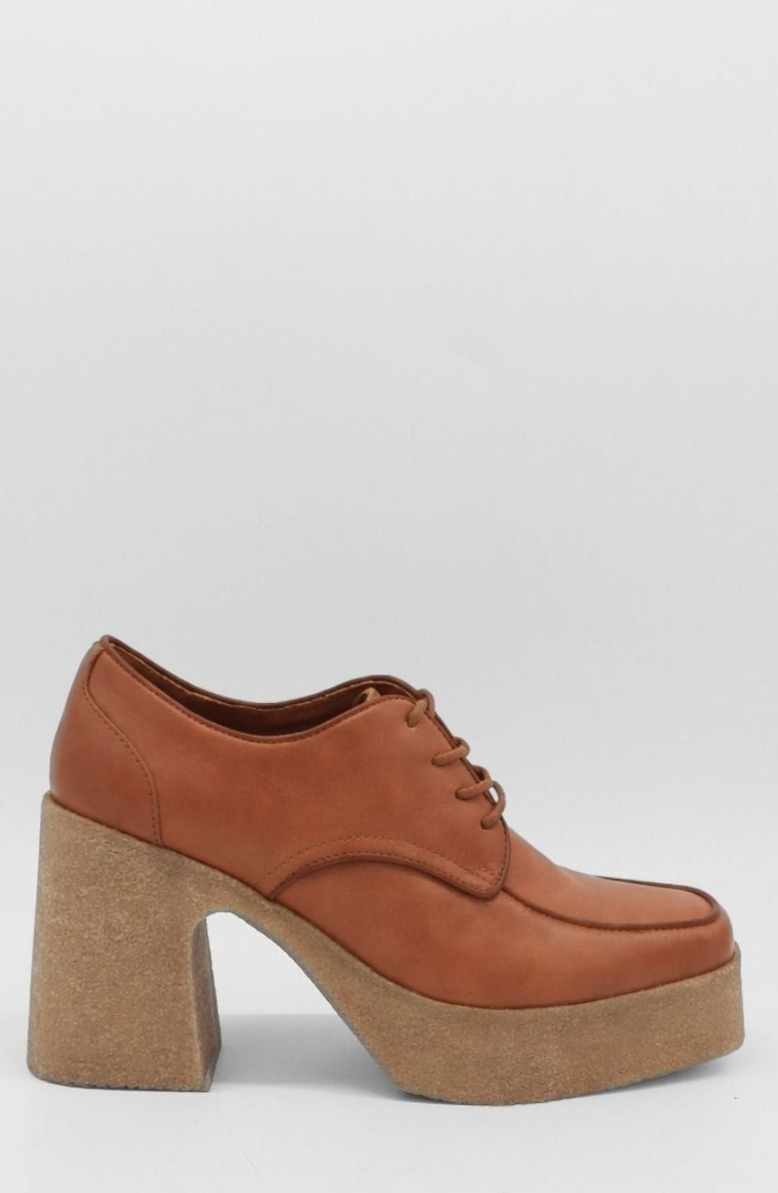 STIVALI NEW YORK Pregiata Platform Lace-Ups, Alternate, color, Cognac