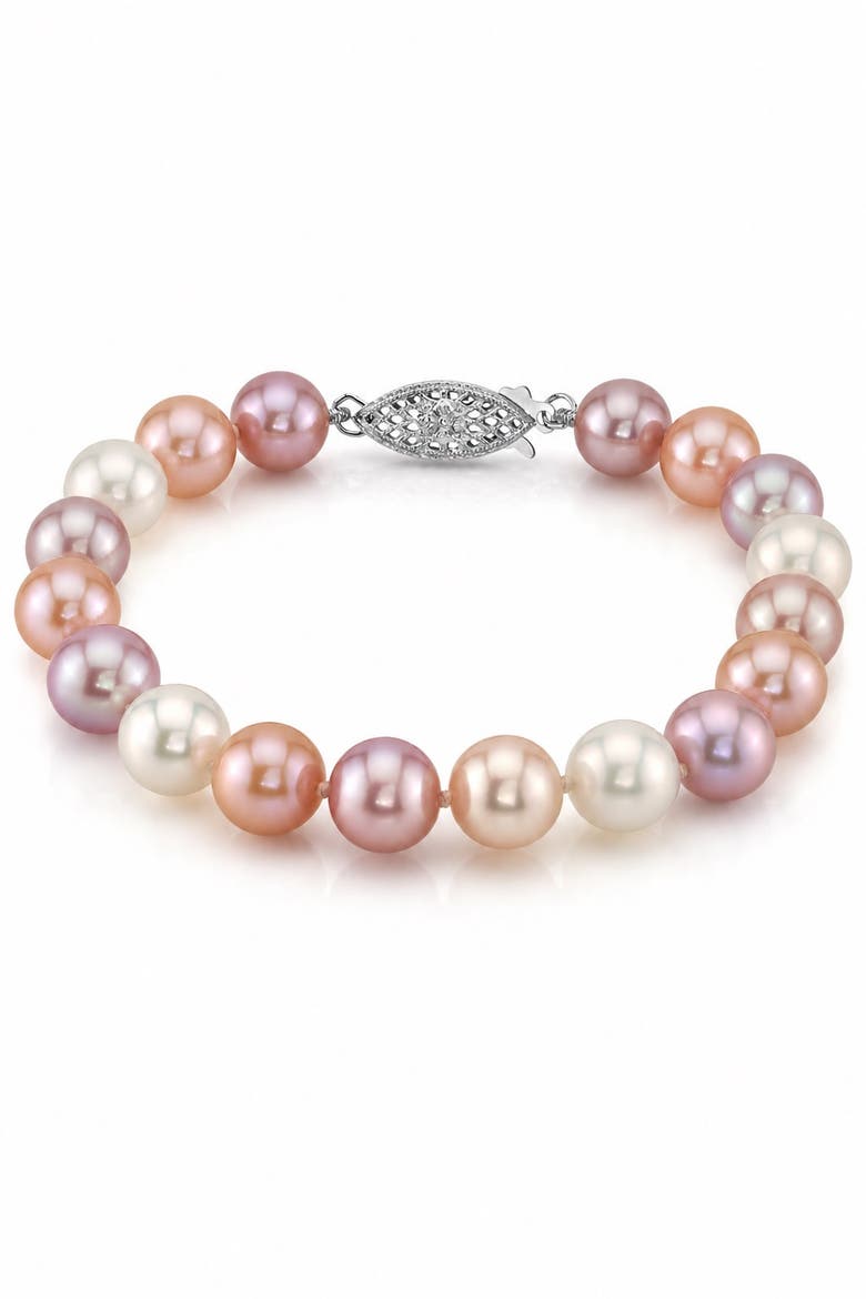 8.5-9.5mm Multicolor Freshwater Pearl Bracelet - Premier AAAA Quality, Main, color, Multicolor Pearls