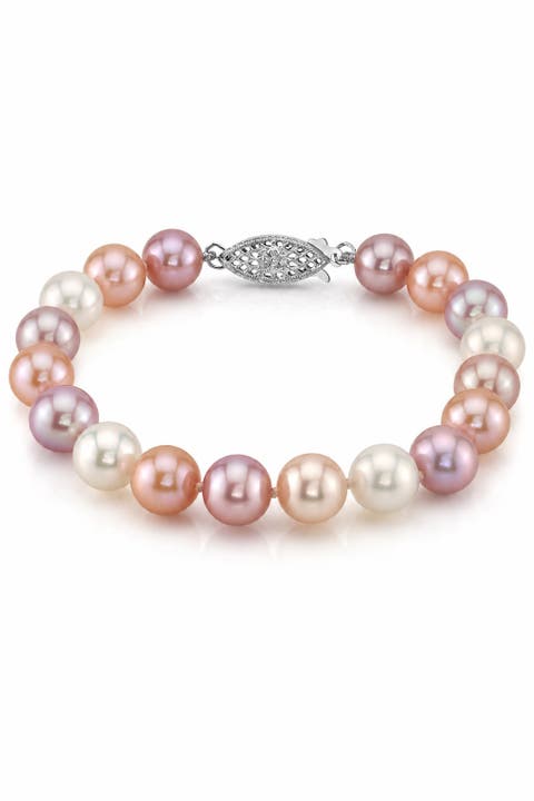8.5-9.5mm Multicolor Freshwater Pearl Bracelet - Premier AAAA Quality