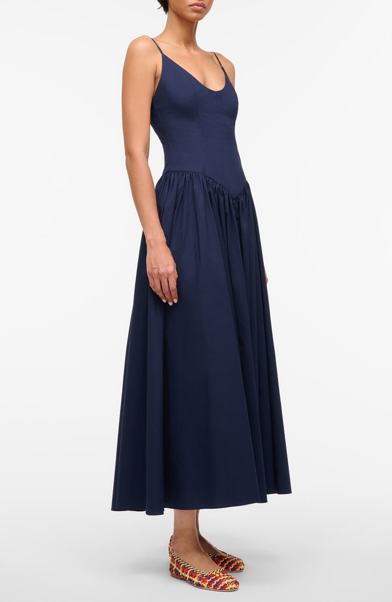 STAUD Dena Dress, Alternate, color, Navy