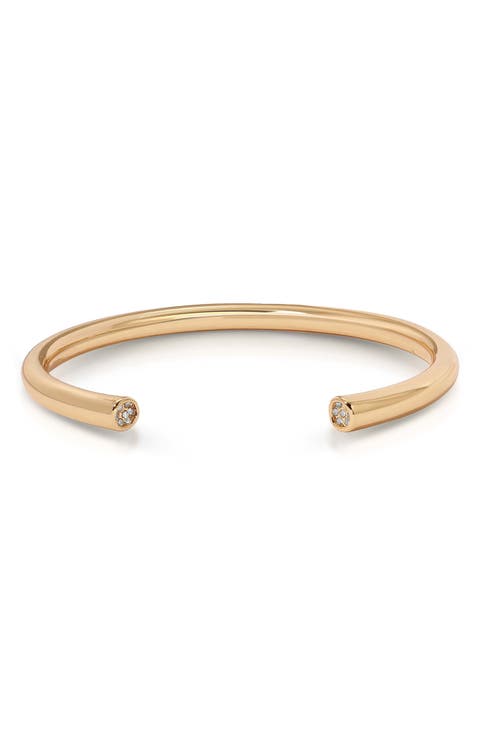 18k Gold Plated Open Cuff Bracelet
