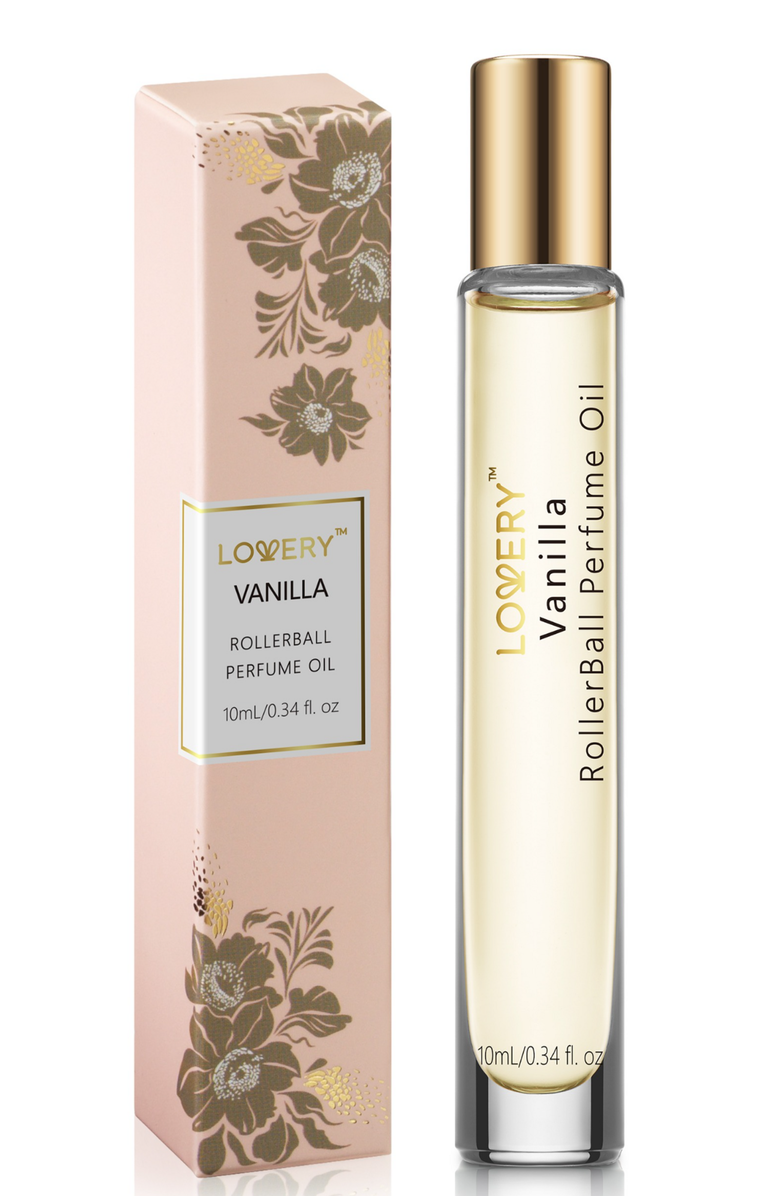 Lovery Vanilla Perfume Oil Roll-On Fragrance, Main, color,