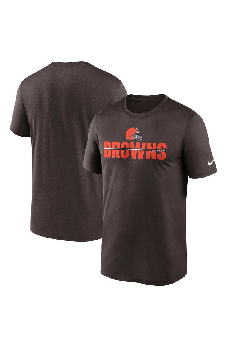 Nike Men's Nike Brown Cleveland Browns Legend Microtype Performance T-Shirt, Main, color, 