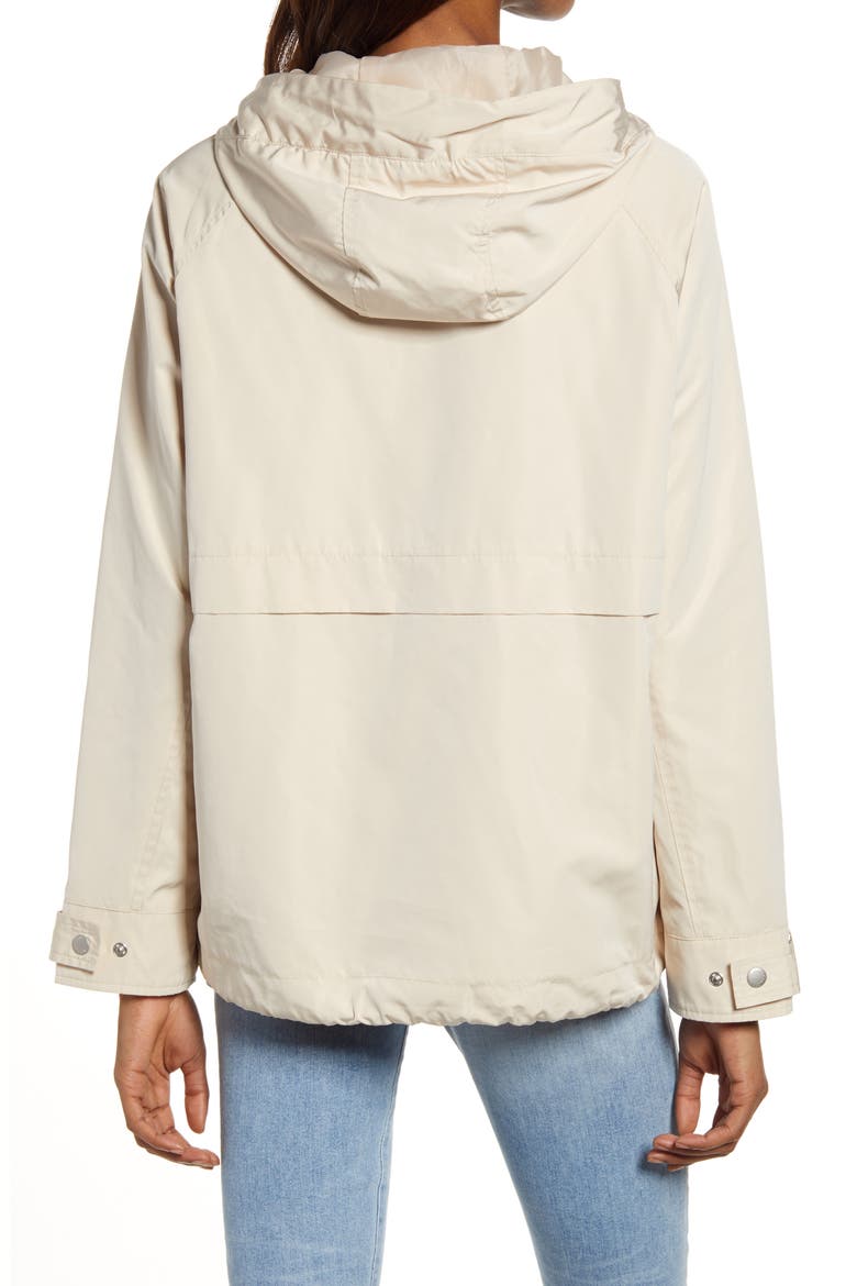 Levi's® Water Resistant Hooded Rain Jacket, Alternate, color, BLEACHED SAND