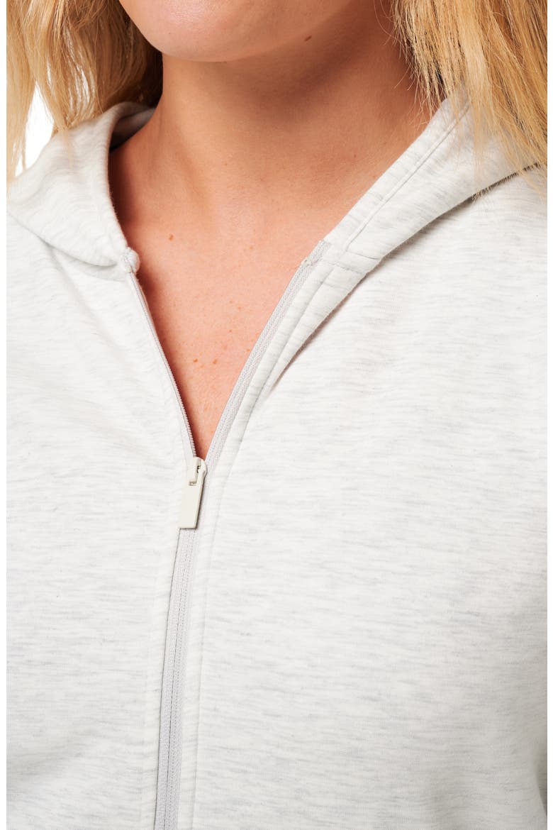 Cloud Zip Hoodie, Alternate, color, HEATHER LIGHT GREY