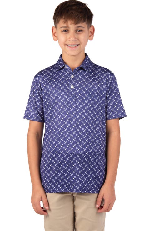Kids' Sailing Anchors Performance Polo (Big Kid)