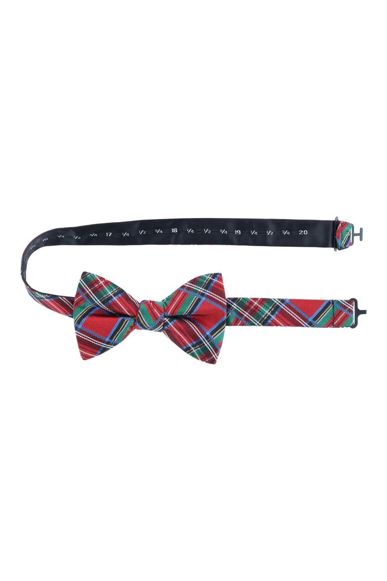 Nicholas Tartan Plaid Silk Bow Tie, Alternate, color, TARTAN PLAID