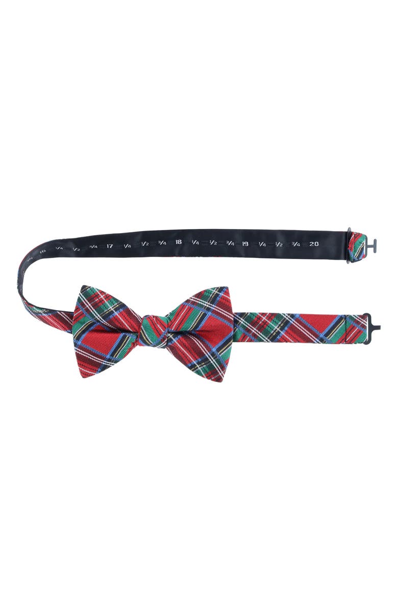 Trafalgar Nicholas Tartan Plaid Silk Bow Tie, Alternate, color, Tartan Plaid
