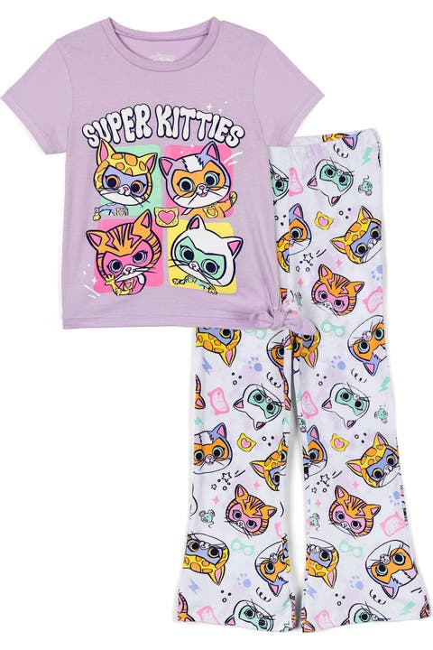 Super Kitties 2-Piece T-Shirt and Leggings Set