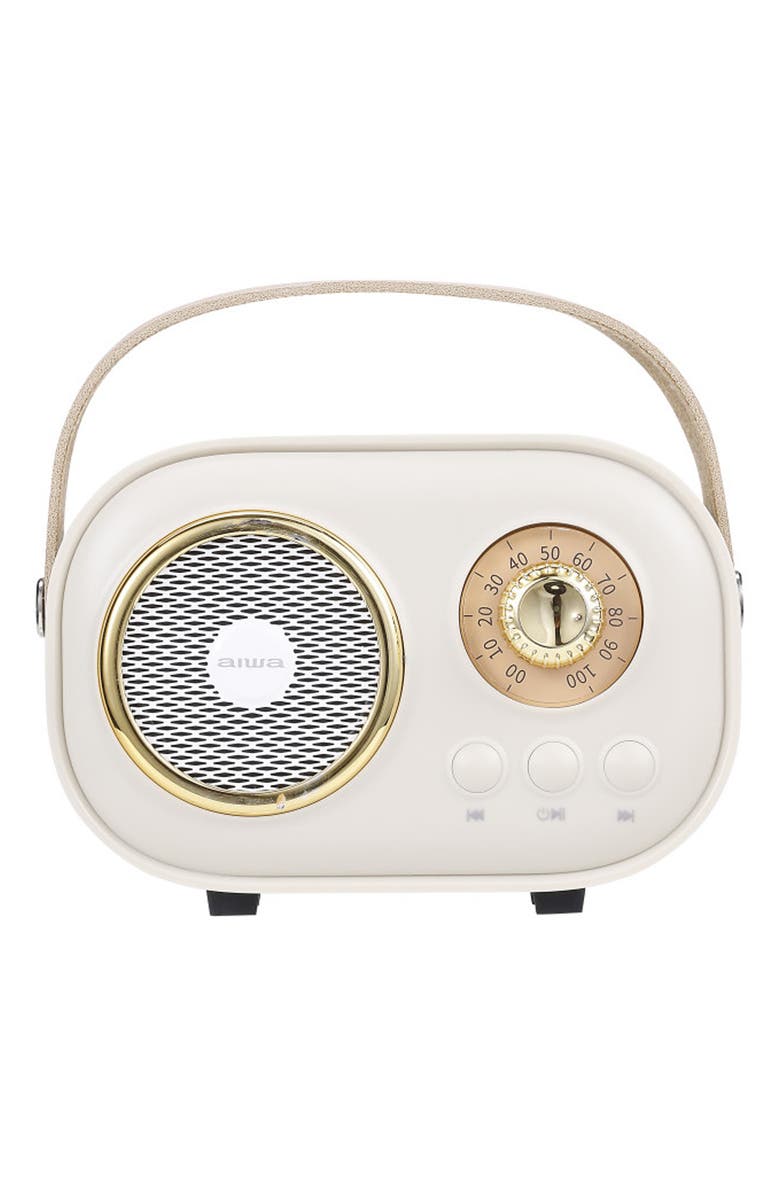 AIWA Retro Speaker & Karaoke Machine, Main, color, Sand