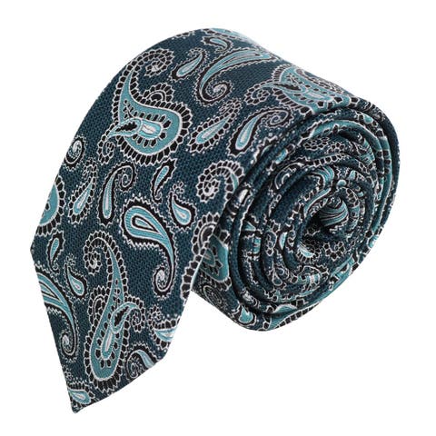 Wharton Wavy Paisley Silk Novelty Necktie