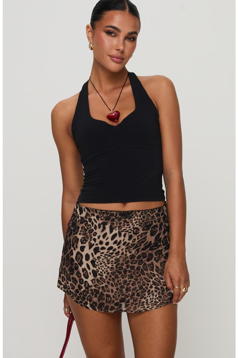 Tejano Leopard Miniskirt, Alternate, color, LEOPARD
