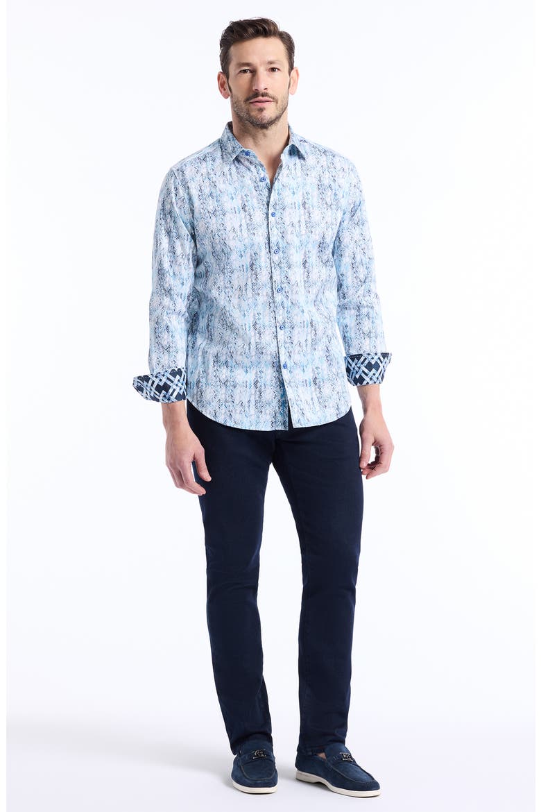 Alahmar Classic Fit Stretch Button-Up Shirt, Alternate, color, LIGHT BLUE