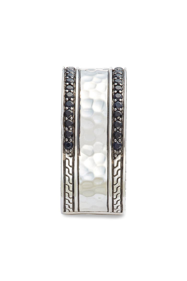 Classic Chain Hammered Band Ring, Alternate, color, SILVER