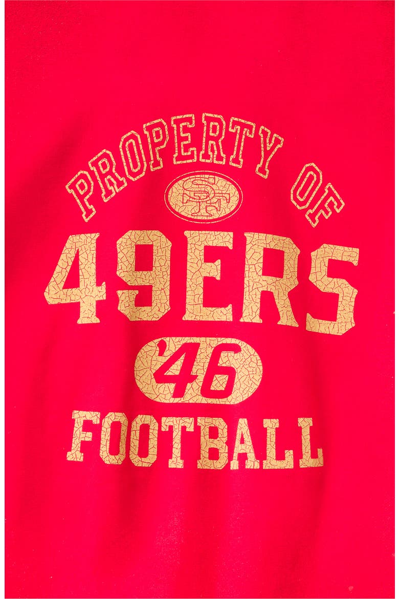 San Francisco 49ers Property of Flea Market Crewneck Sweatshirt, Alternate, color, RED