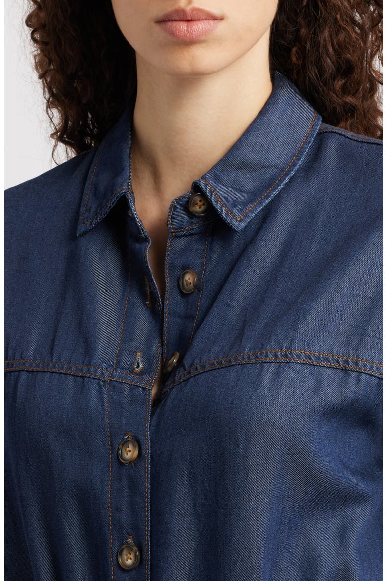 Mariselle Denim Romper, Alternate, color, BLEU JEAN
