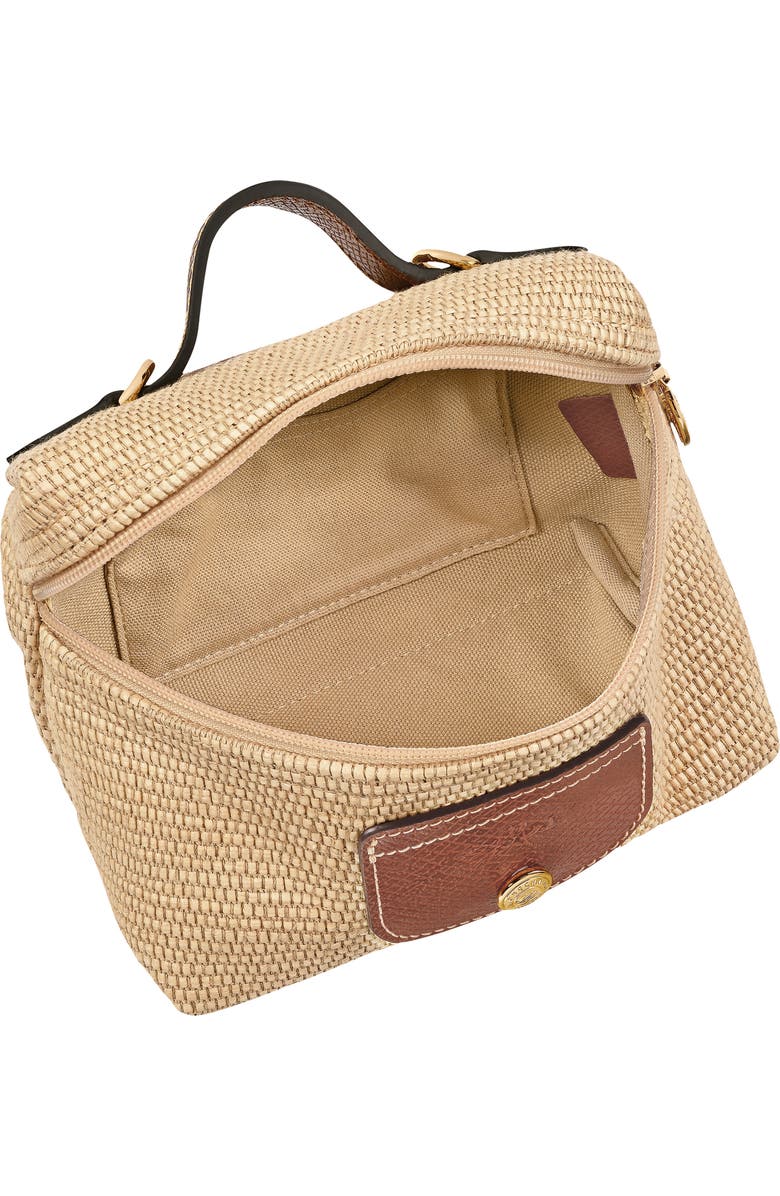 Longchamp Extra Small Le Panier Pliage Crossbody Bag, Alternate, color, Brown