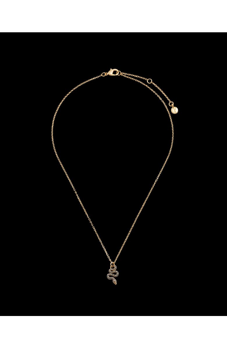 Fable England Celestial Snake Necklace, Alternate, color, Green