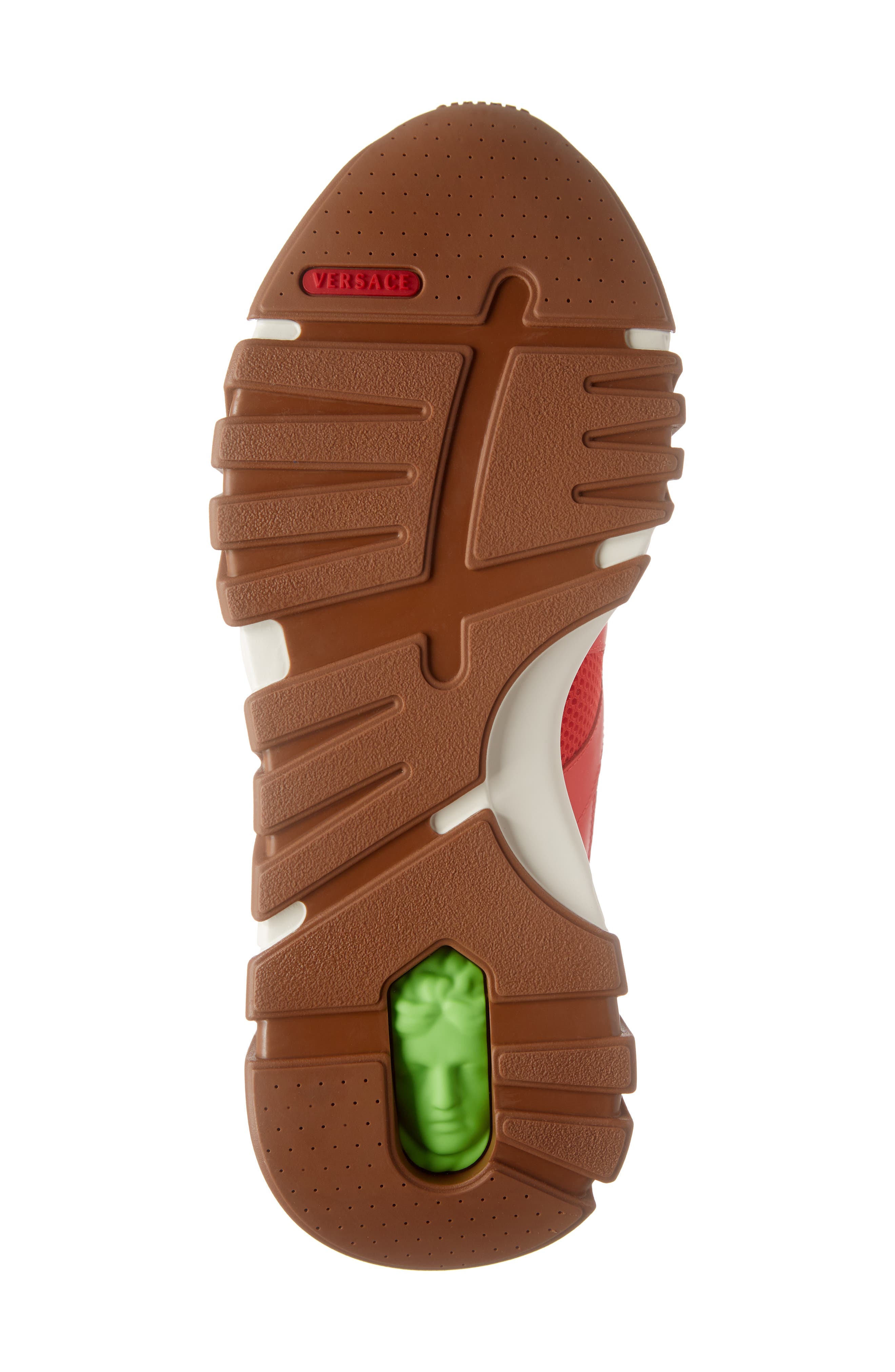 Versace Chunky Sole Sneaker, Alternate, color, 