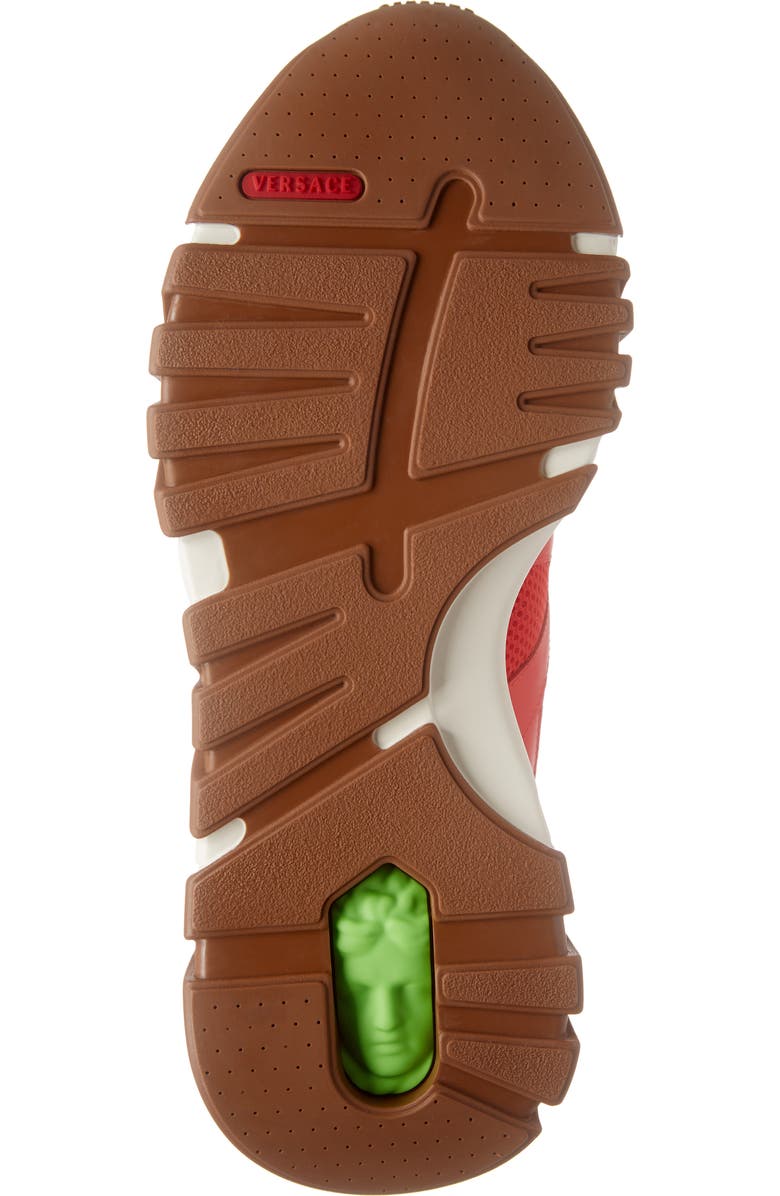 Versace Chunky Sole Sneaker, Alternate, color,