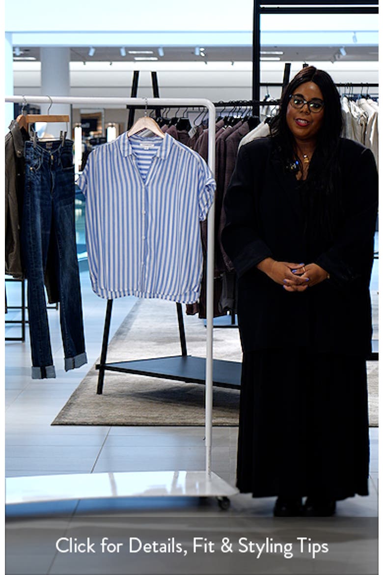 Daria Stripe Short Sleeve Button-Up Shirt video