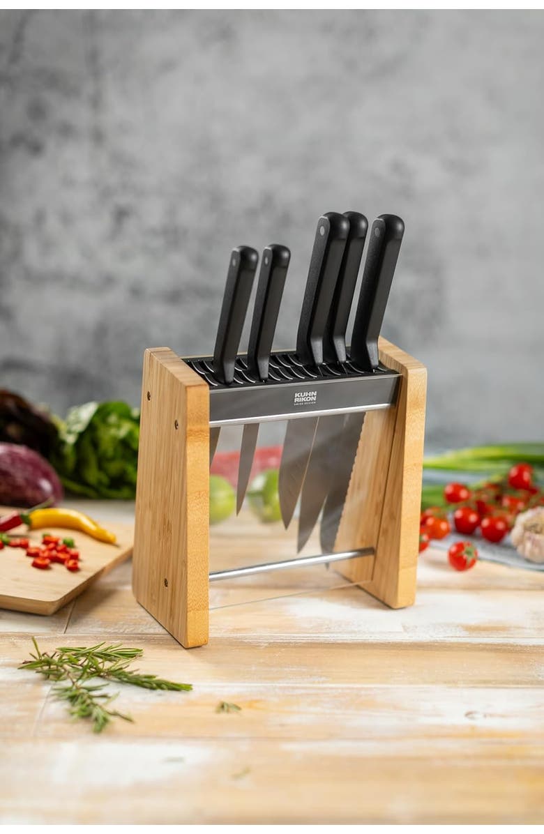 Kuhn Rikon ICED Knife Block, Alternate, color, Brown