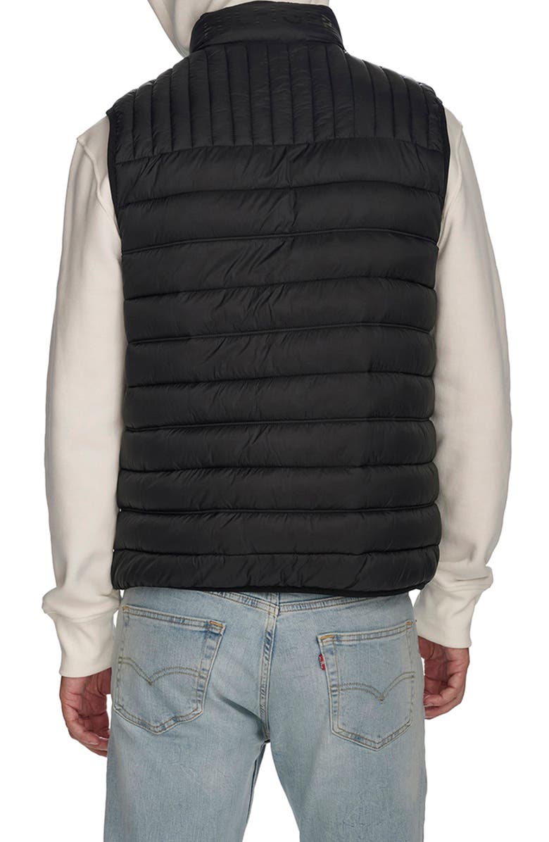 Tommy Hilfiger Packable Faux Down Vest, Alternate, color, Black