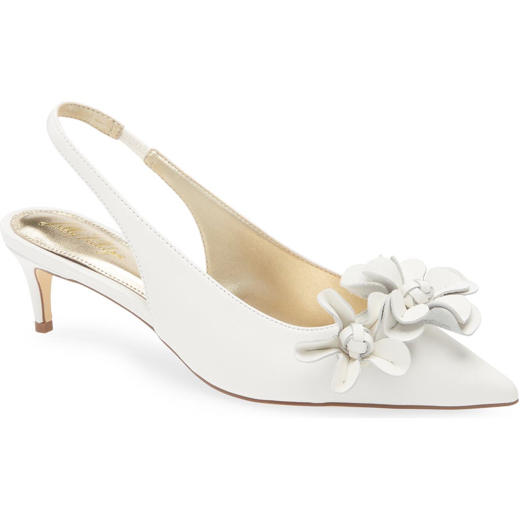 Lilly Pulitzer Amalia Kitten Heel In Resort White