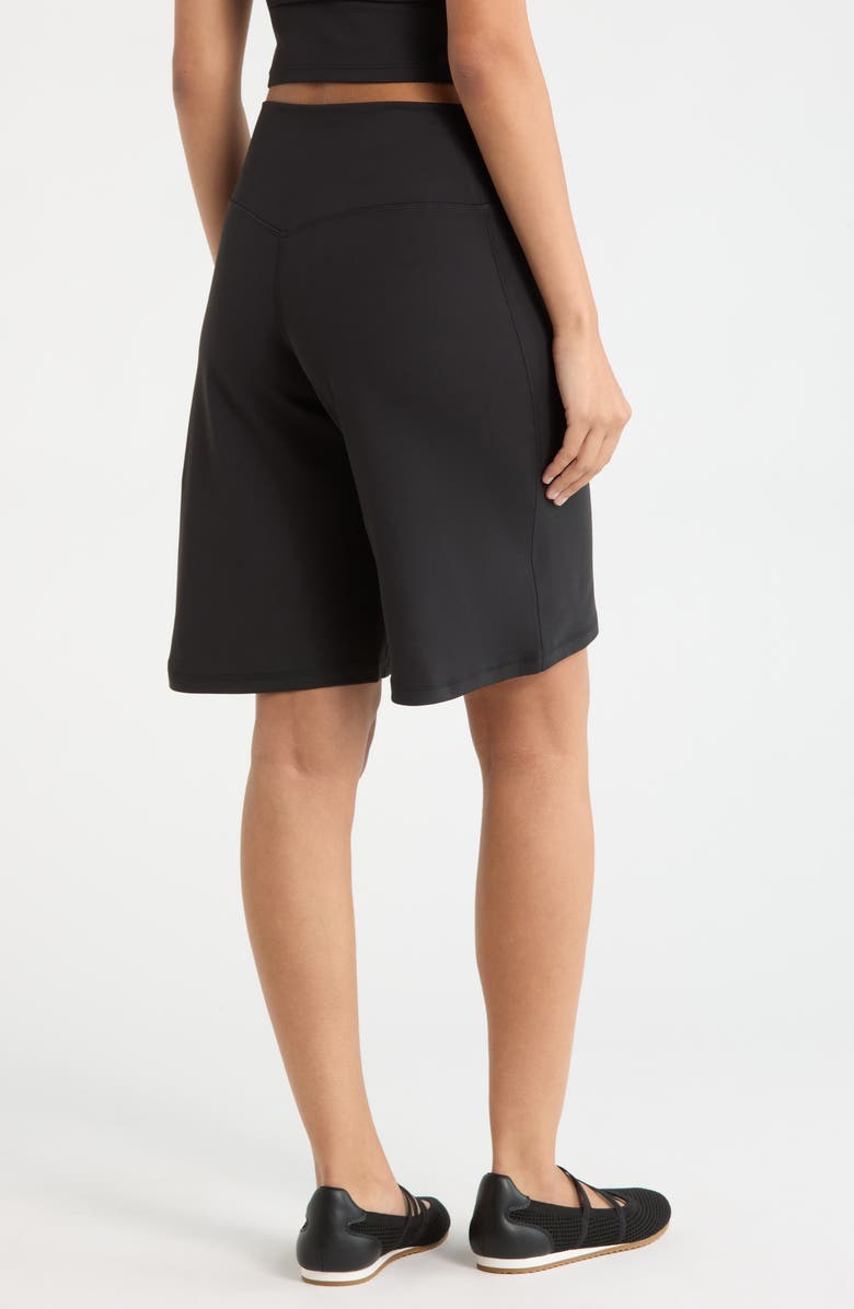 Zella Zen Long Shorts, Alternate, color, Black