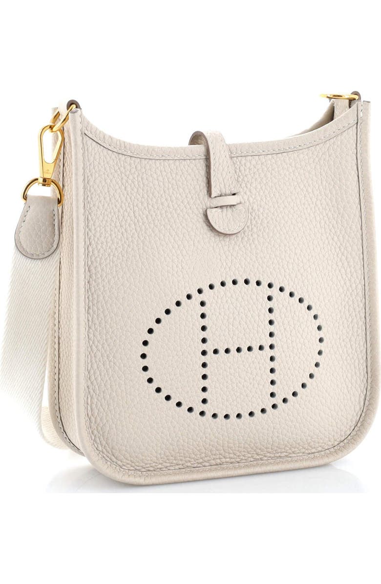 Pre-Owned Hermes Evelyne Bag Gen III Clemence TPM, Alternate, color, Craie