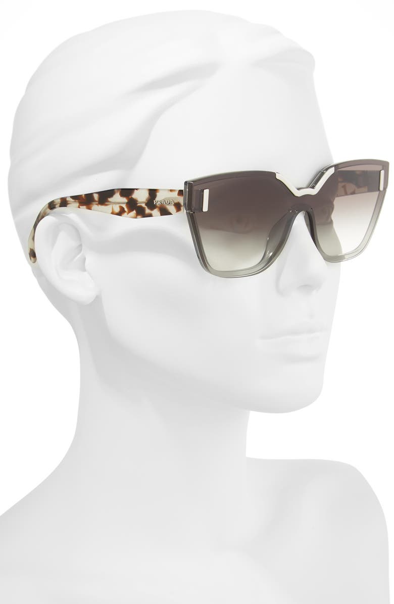 Prada 56mm Irregular Sunglasses, Alternate, color,