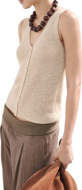 MANGO V-Neck Sweater Vest