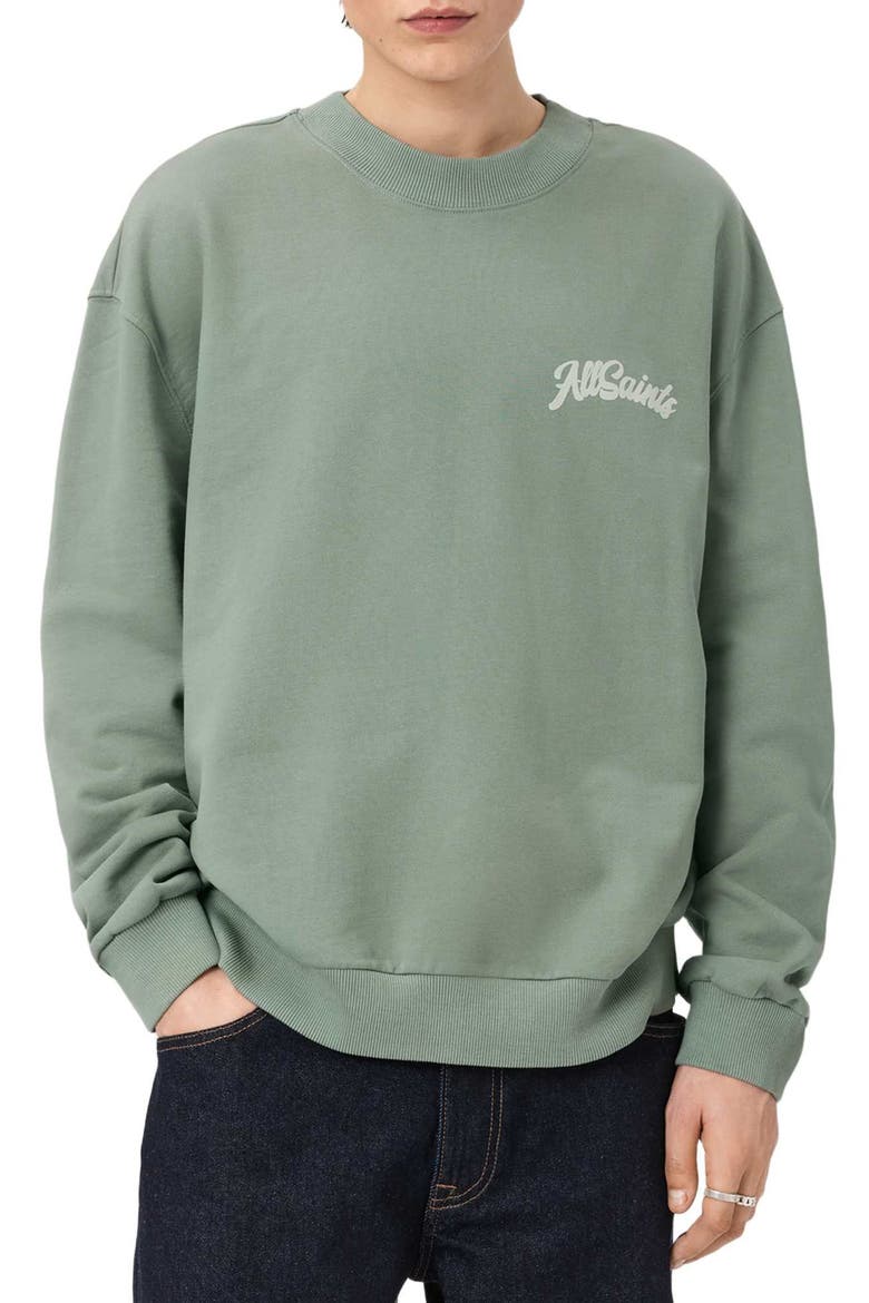 Odyssey Logo Sweatshirt, Main, color, SPRING GREEN