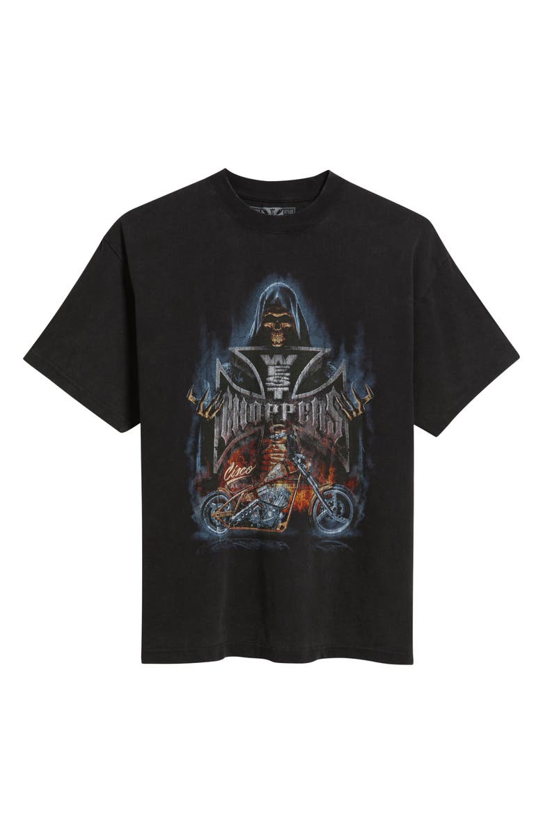 ID Supply Co West Coast Choppers Reaper Graphic T-Shirt, Alternate, color, Washed Black