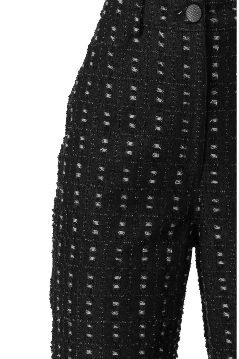 Textured Wide-Leg Jeans, Alternate, color, Black